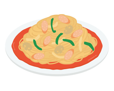 Ankake Spa illustrationのイラスト素材