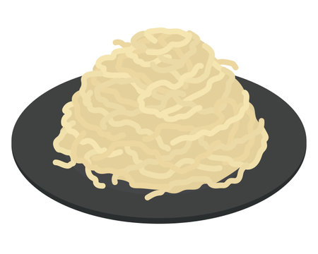 Illustration of cut and dried radishのイラスト素材