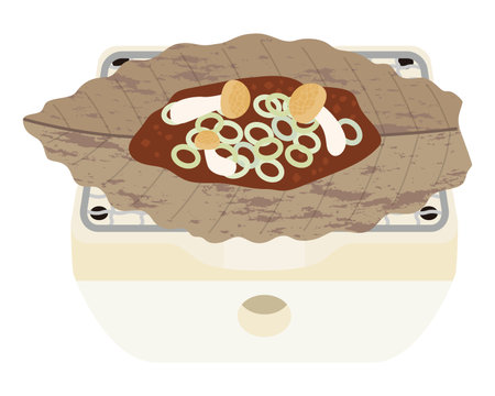 Illustration of Pak Ye misoのイラスト素材