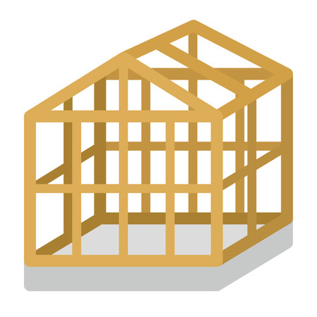 Illustration of the basic structure of the houseのイラスト素材
