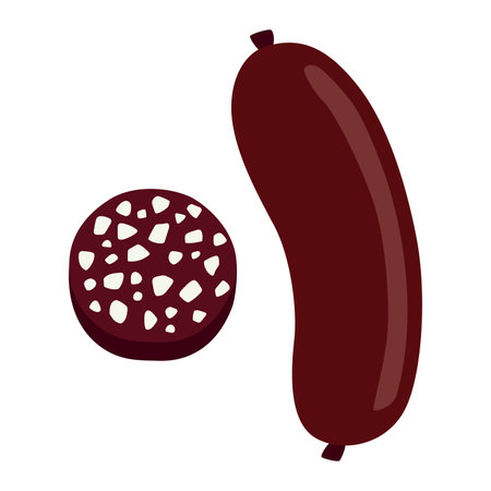 Illustration of black puddingのイラスト素材