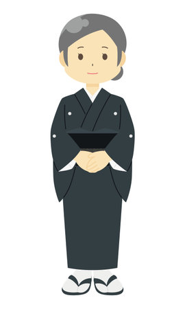 Illustration of mourning clothesのイラスト素材