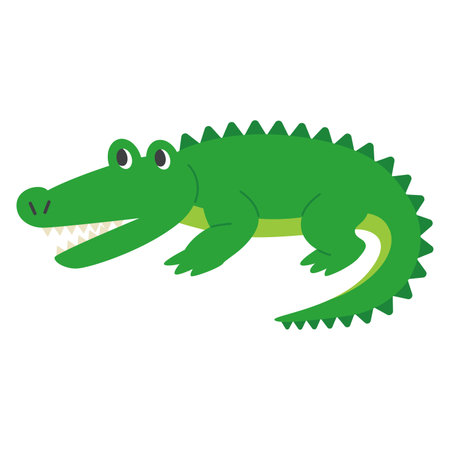 Illustration of an alligatorのイラスト素材