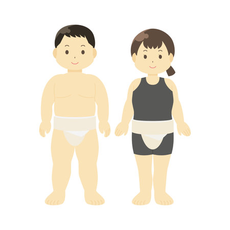 Sumo club illustrationsのイラスト素材