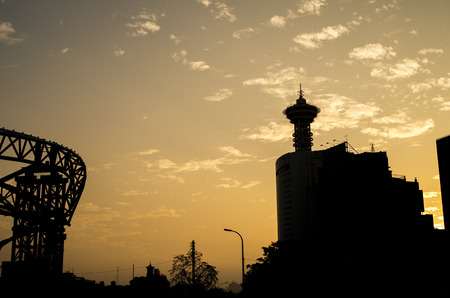 city with dustの写真素材