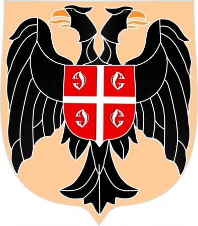 Serbian coat of armsのイラスト素材