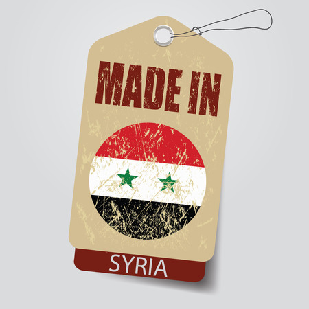 Made in Syria   . Tag .のイラスト素材