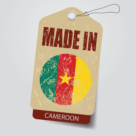 Made in  Cameroon   . Tag .のイラスト素材