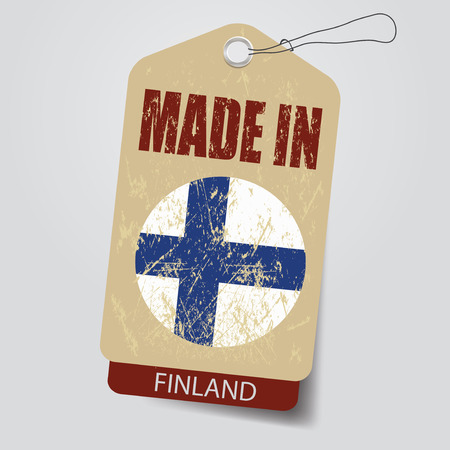 Made in   Finland . Tag .のイラスト素材