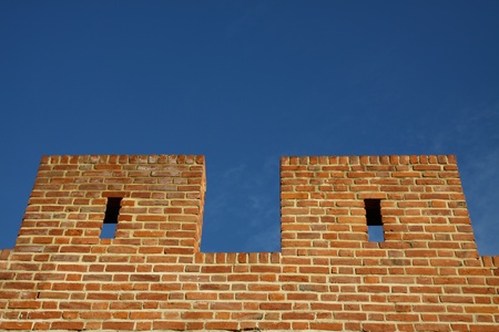 Two pieces of fortified wallの写真素材