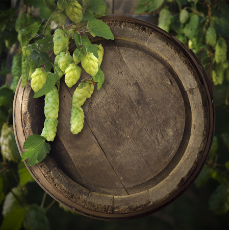 Still Life with a keg of beer and draft beer by the glass.