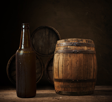 background of barrel cellar, beer, background, drinkの写真素材