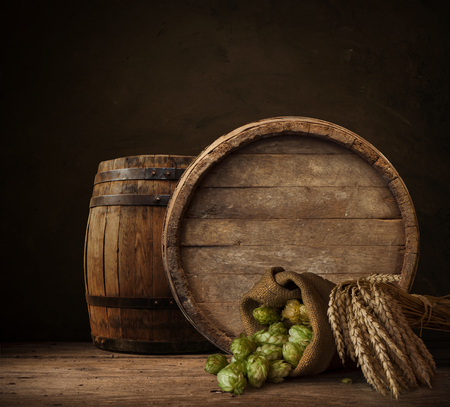 background of barrel cellar, beer, background, drinkの写真素材