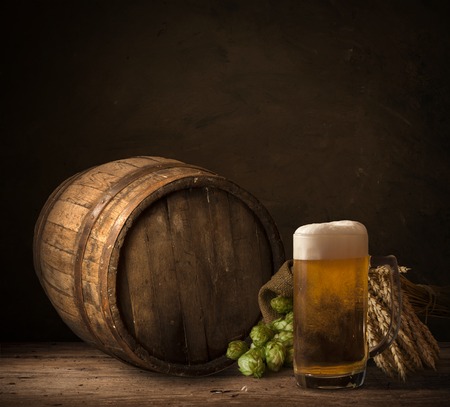 background of barrel cellar, beer, background, drinkの写真素材
