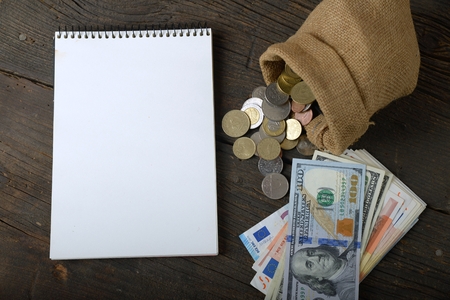 Euro coins. Euro money. Euro currency.Coins stacked on each other in different positions. Money concept.の写真素材