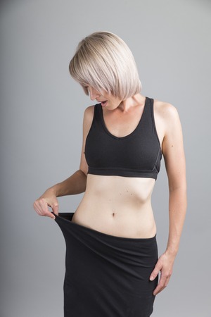 Successful woman on dietの写真素材
