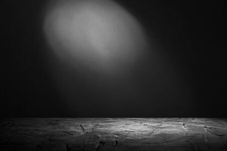 image of wooden table in front of abstract blurred background of resturant lights