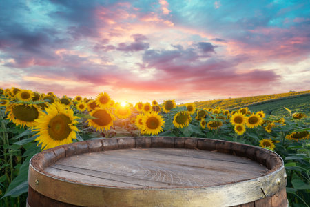 sunflower seeds in sack. Sunflower seeds inの写真素材