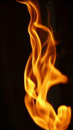 Fire taken in broad day lightの写真素材