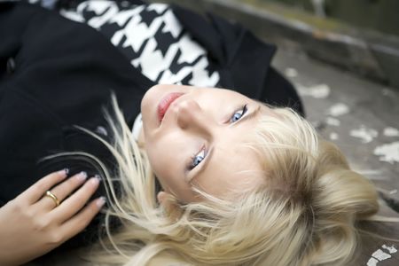 Portrait of a beautiful womanの写真素材