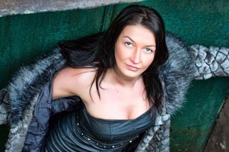 Sensual portrait of a beautiful modelの写真素材