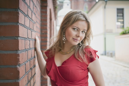 Portrait of a young beautiful womanの写真素材