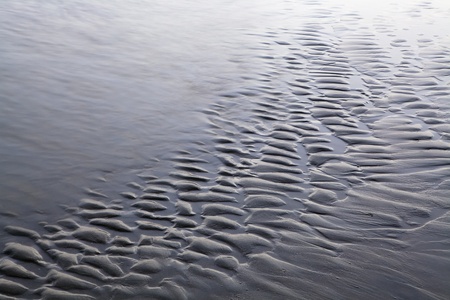 Pattern made from sand and waterの写真素材