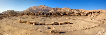 Ramesseus temple area in Luxor, Egypt
