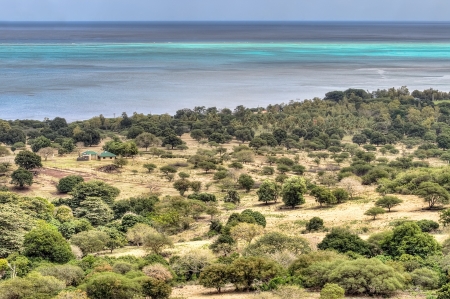 Beautiful view on Mauritius coastの写真素材
