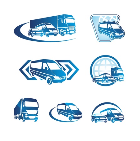 Set of transport iconsのイラスト素材
