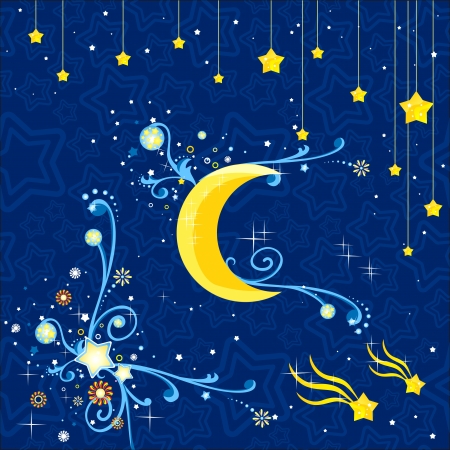 Magic design elements set    Set of patterns and elements for party and baby design のイラスト素材