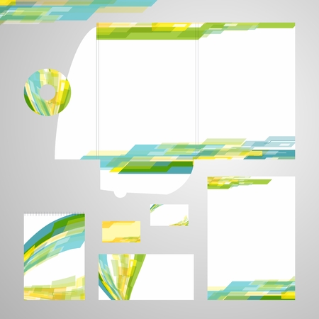 Corporate Identity Template Vectorのイラスト素材