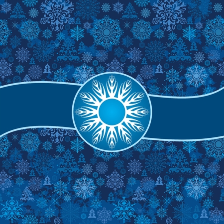 Winter illustration with beautiful falling snow for christmas and new year cards, gifts, invitation designのイラスト素材