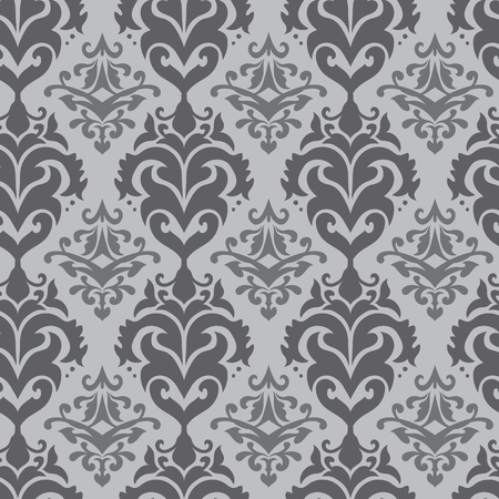 Seamless royal background with elegant floral motifs and swirls in Islamic styleのイラスト素材