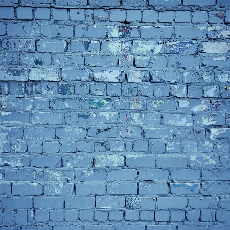 Blue Brick Wall Textureの写真素材