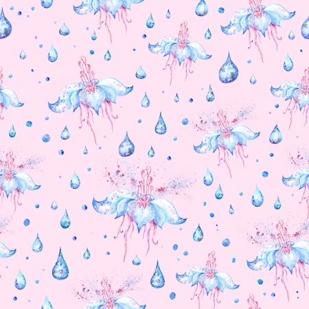 Rain Flower Patternの写真素材