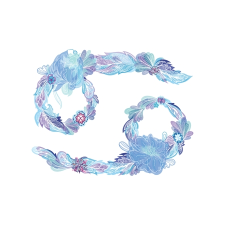 Cancer Zodiac Signのイラスト素材