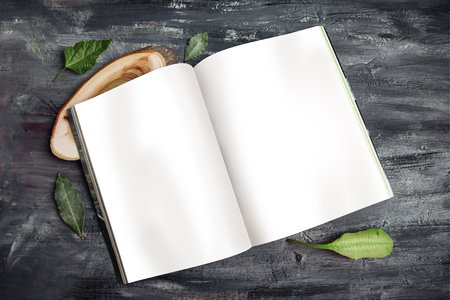 Journal Mock up Templateの写真素材