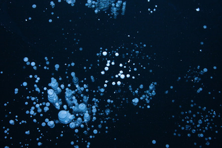 Blue Ice Texture Background with Crystal Surfaceの写真素材