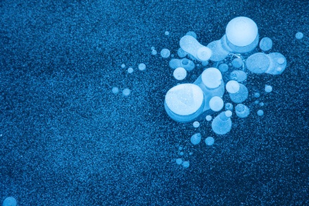 Blue Ice Texture Background with Crystal Surface