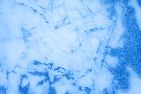 Blue Ice Texture Background with Crystal Surfaceの写真素材