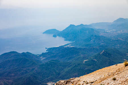 Turkish Tahtali mountain high top landscape view