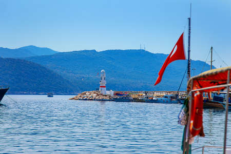 Kas, Turkey - August 5 2021: touristik marine viewのeditorial素材