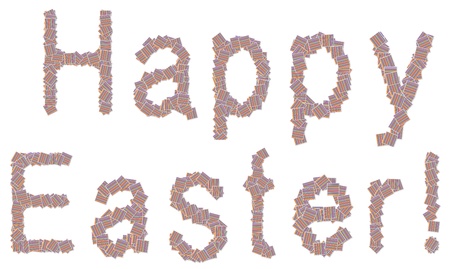 A colorful pattern for happy easter letters
の写真素材