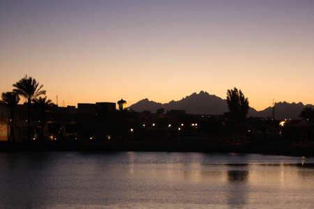 arabian sunsetの写真素材
