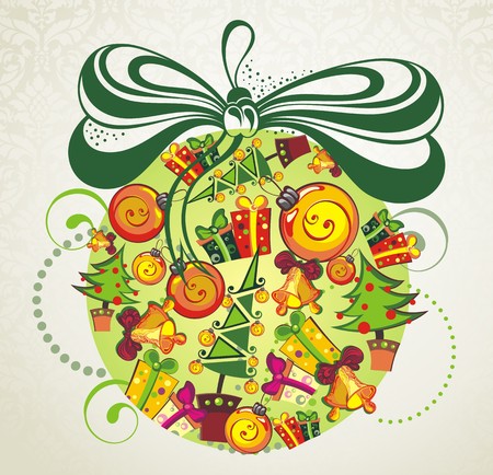 christmas ballのイラスト素材