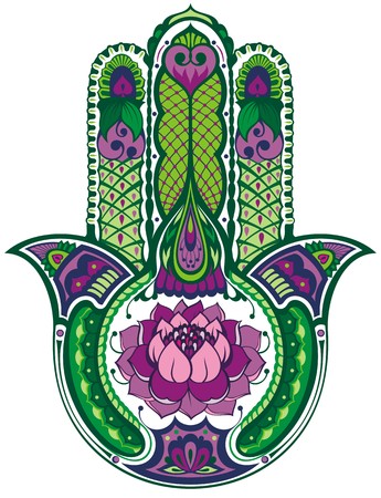 Hamsa handのイラスト素材