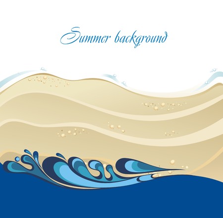 Beach backgroundのイラスト素材
