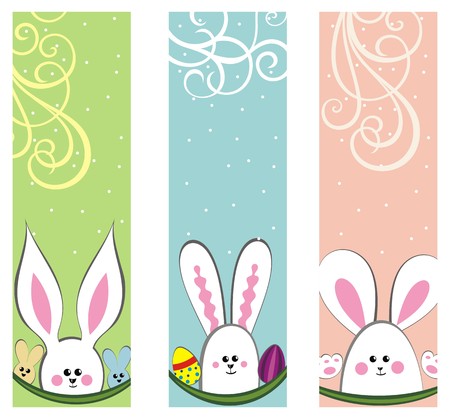 Easter bunny. easter cardのイラスト素材