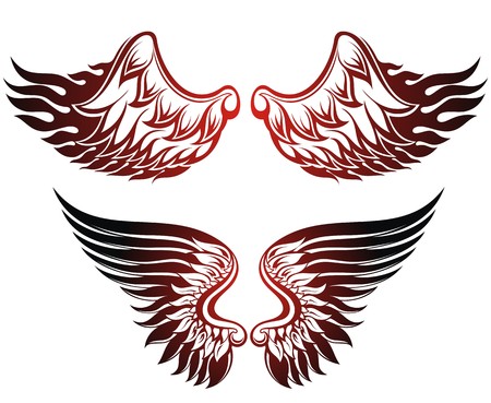 Wings setのイラスト素材